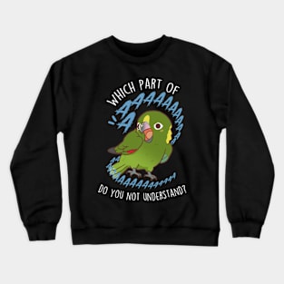 Yellow-naped Amazon Parrot Aaaa Crewneck Sweatshirt